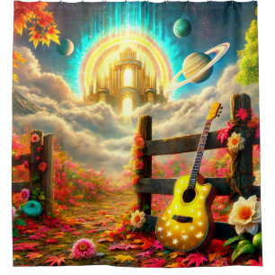 Rideaux De Douche Art guitare