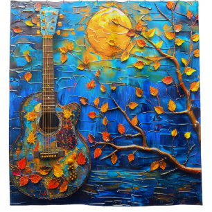 Rideaux De Douche Art guitare