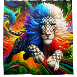 Rideaux De Douche Art Lion