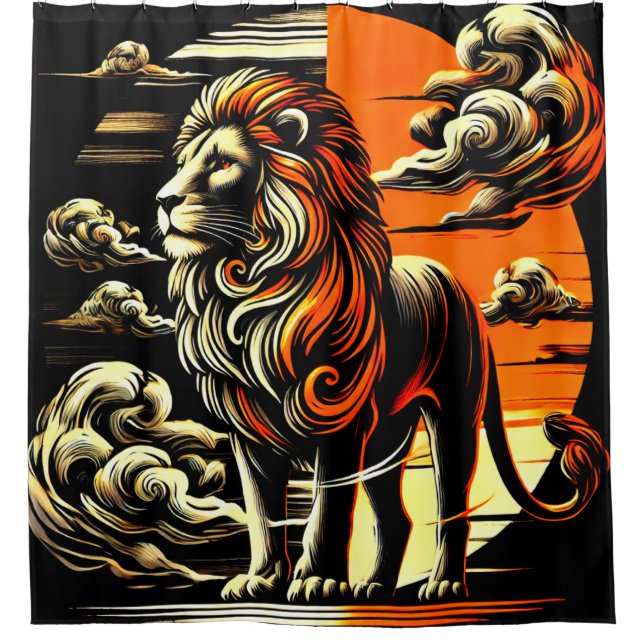 Rideaux De Douche Art Lion (Devant)