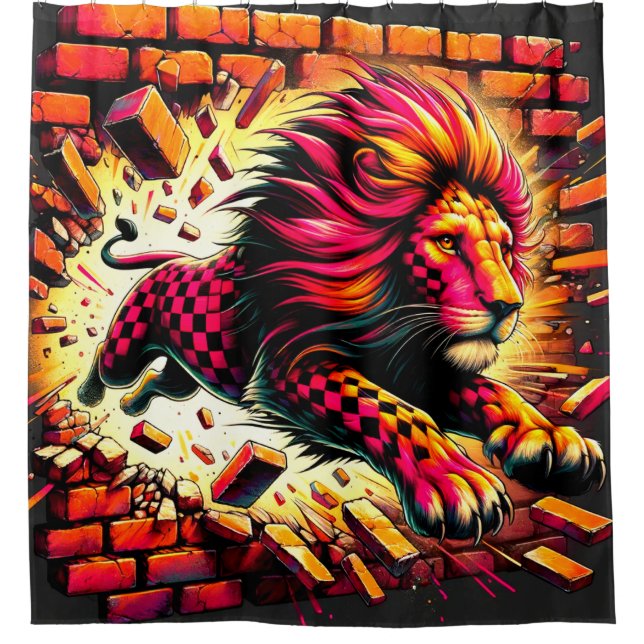 Rideaux De Douche Art Lion (Devant)