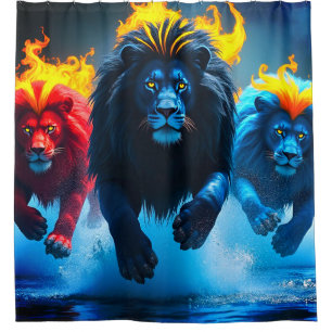 Rideaux De Douche Art Lion
