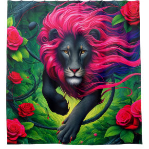 Rideaux De Douche Art Lion