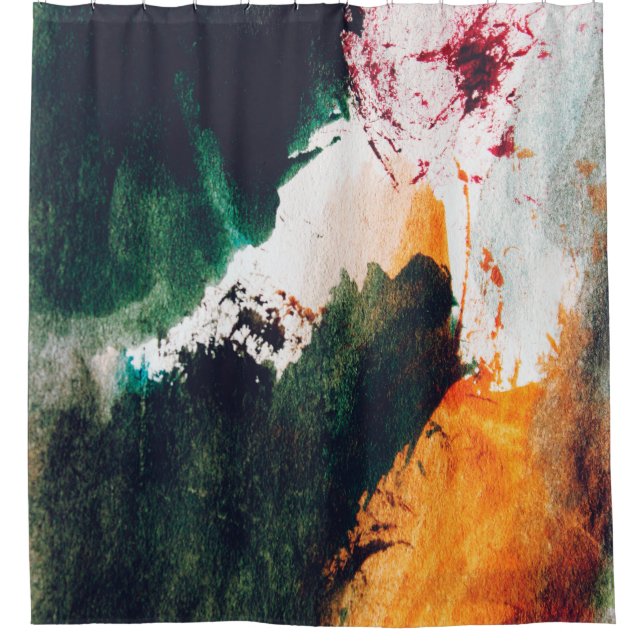 Rideaux De Douche Art moderne, peinture abstraite. Art abstrait p (Devant)
