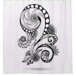 Rideaux De Douche Art noir et blanc