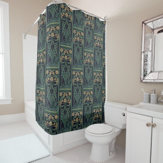 Rideaux De Douche Art nouveau J.M. Barrie (En situation)