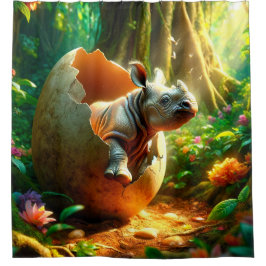 Rideaux De Douche Art rhino