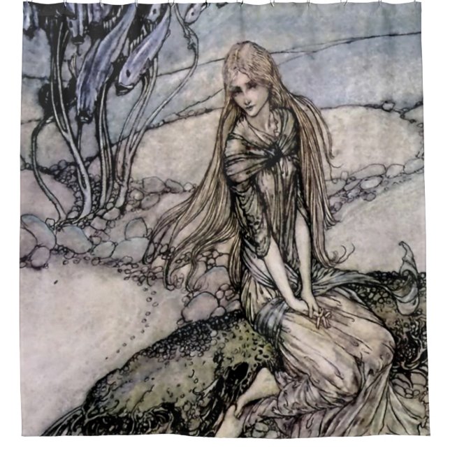 Rideaux De Douche Arthur Rackham Fairy Art de "Undine" (Devant)