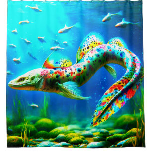 Rideaux De Douche Artsy Eel