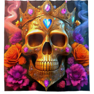 Rideaux De Douche Artsy Skull