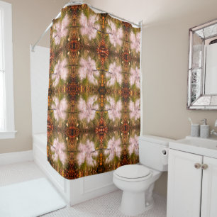 Rideaux De Douche Asclépiade Papillon Sangria Miroir