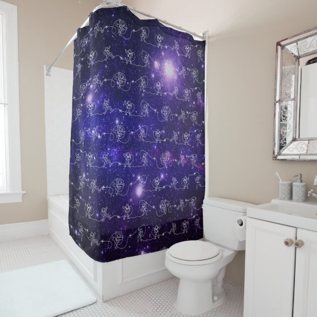Rideaux De Douche Astronaut (En situation)