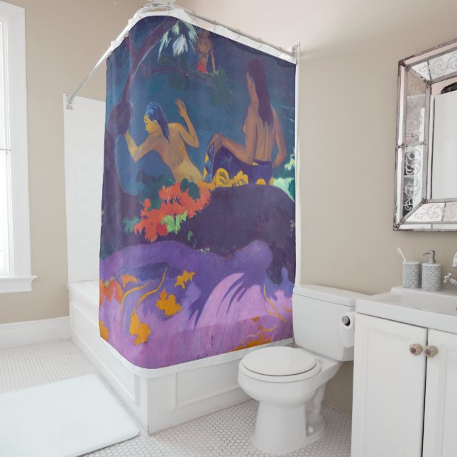 Rideaux De Douche Au bord de la mer, Gauguin (En situation)