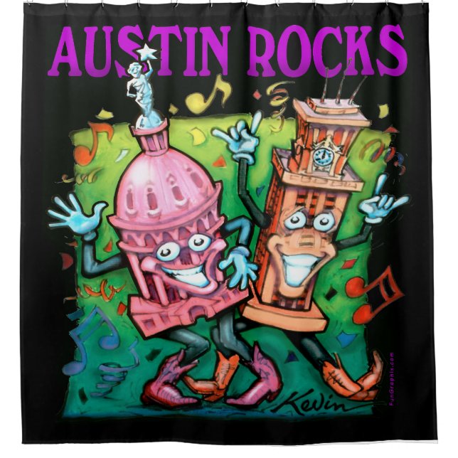 Rideaux De Douche Austin Rocks (Devant)