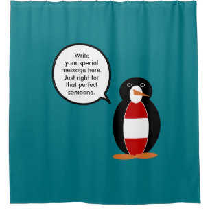 Rideaux De Douche Autriche Mme Pingouin Personnalisé parlant