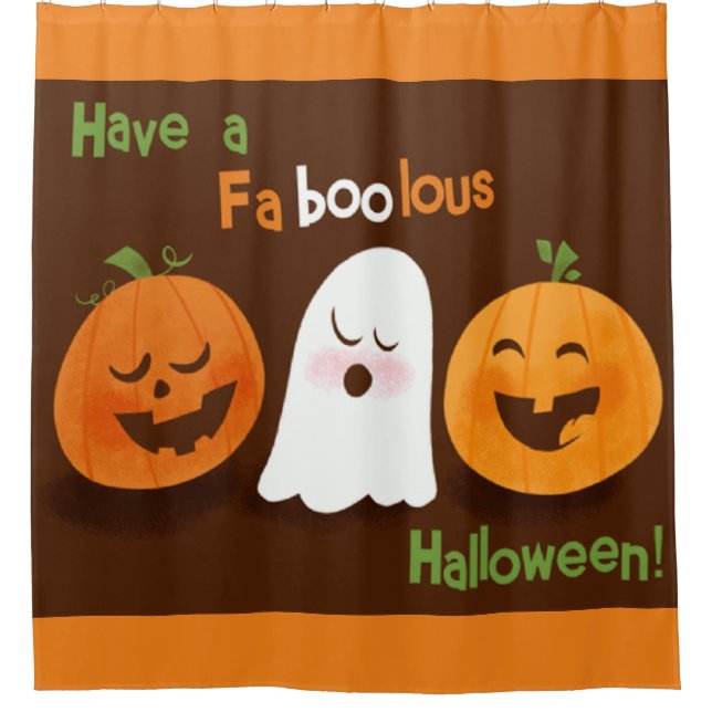 Rideaux De Douche Avoir Une Halloween Fabolique (Devant)