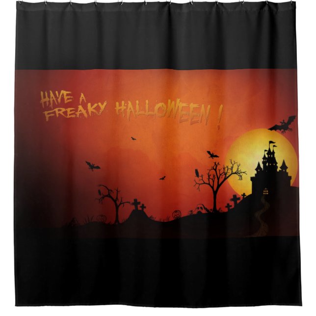Rideaux De Douche Avoir Une Halloween Freaky (Devant)