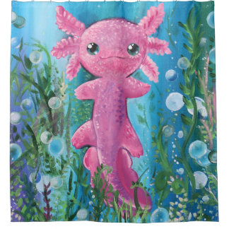 Rideaux De Douche Axolotl Shower Curtain