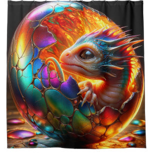 Rideaux De Douche Baby Dragon