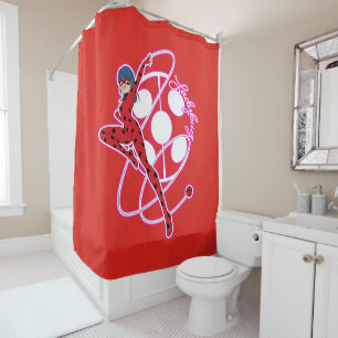 Rideaux De Douche Badge Miraculous Ladybug