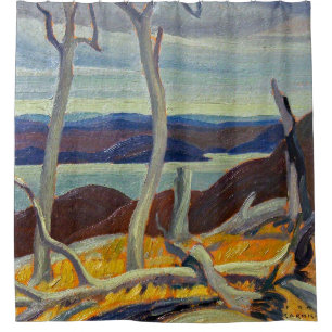 Rideaux De Douche Baie de Port Coldwell Franklin Carmichael
