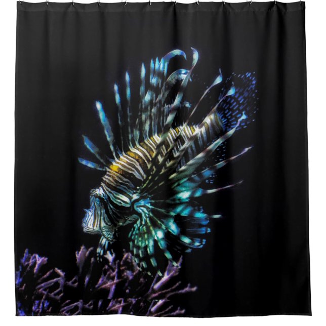 Rideaux De Douche Baignades de poissons-lions (Devant)