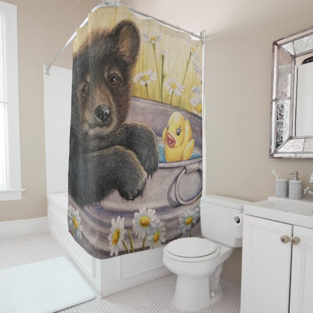 Rideaux De Douche Baignoire Baignoire Baignoire Baignoire Bouchon Aq (En situation)