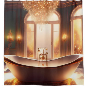 Rideaux De Douche Baignoire Golden Accent
