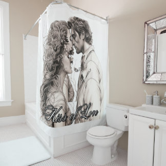 Rideaux De Douche Baiser d'amour