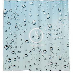 Rideaux De Douche Baisse d'eau avec logo et texte personnalisables