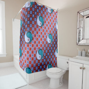 Rideaux De Douche Balance & Tigre d'eau