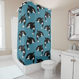 Rideaux De Douche Baleine tueuse Orca