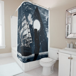 Rideaux De Douche Baleines et voiliers
