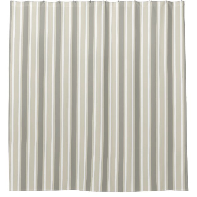 Rideaux De Douche Bande de bonbons beige (Devant)