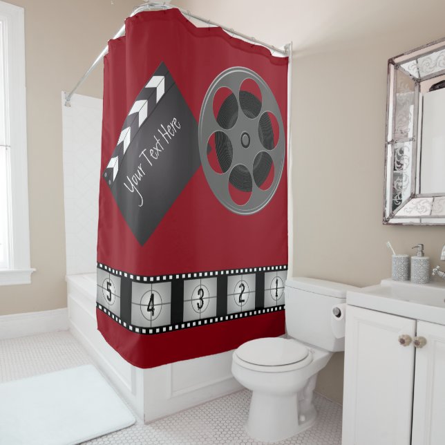 Rideaux De Douche Bande de film de bobine de film (En situation)
