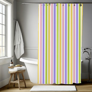 Rideaux De Douche Bande verticale ressort colorée