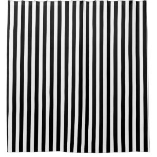 Rideaux De Douche Bandes de bonbons noir et blanc