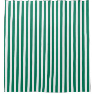 Rideaux De Douche Bandes de bonbons vert et blanc