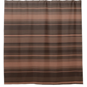 Rideaux De Douche Bandes de chocolat