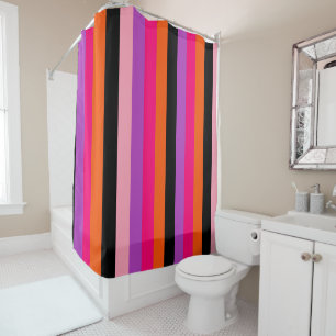 Rideaux De Douche Bandes d'Halloween contemporaines