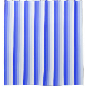 Rideaux De Douche Bandes d'ombre bleu royal