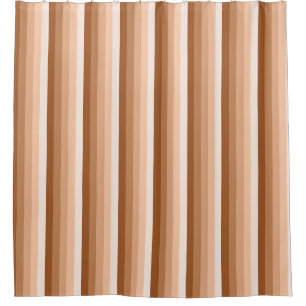 Rideaux De Douche Bandes d'ombre orange brûlées