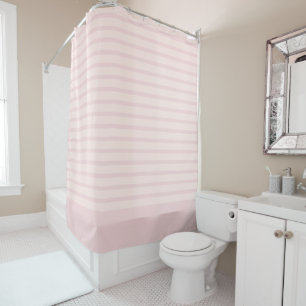 Rideaux De Douche Bandes horizontales en bandes roses