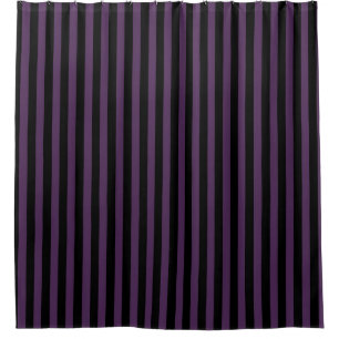 Rideaux De Douche Bandes noires et violettes