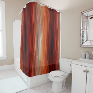 Rideaux De Douche Bandes orange