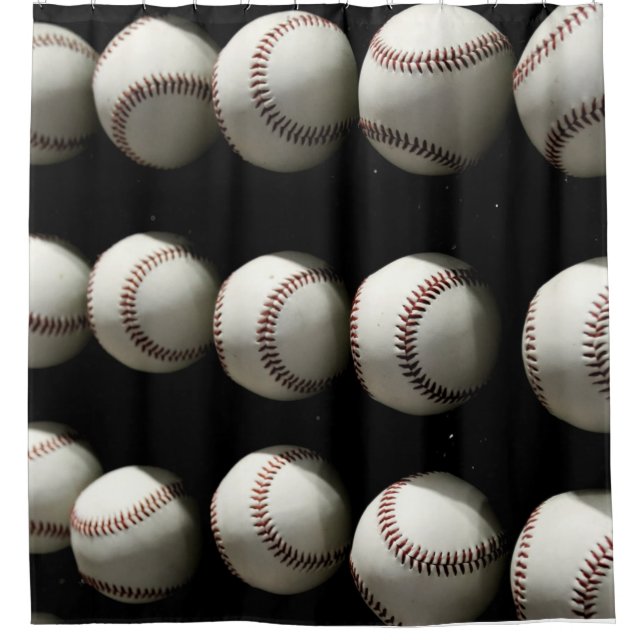 Rideaux De Douche Baseballs (Devant)