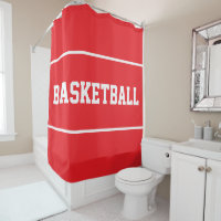 BASKETBALL amusant Textes Blancs Rayures sur fond