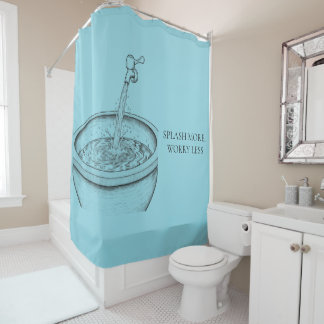 Rideaux De Douche Bassin d'eau traditionnel avec robinet ouvert