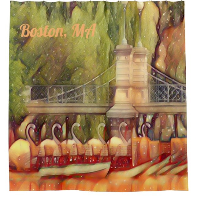 Rideaux De Douche Bateaux Boston Swan (Devant)