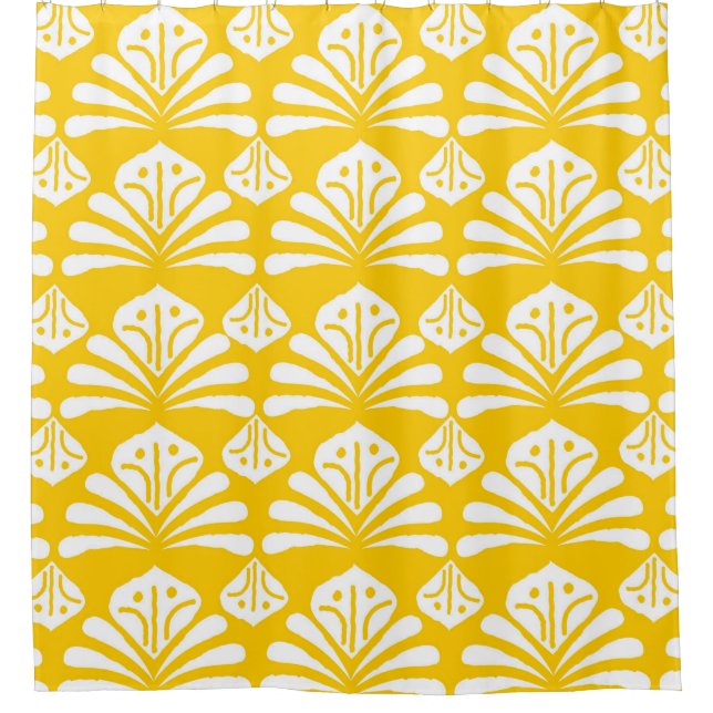 Rideaux De Douche Batik indonésien design typique, combinaison de ka (Devant)